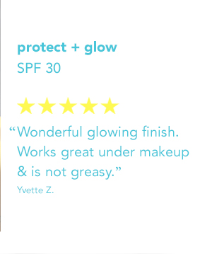 protect glow SPF 30 Yk Kk k ke - Wonderful glowing finish. Works great under makeup is not greasy. Yuette Z. 