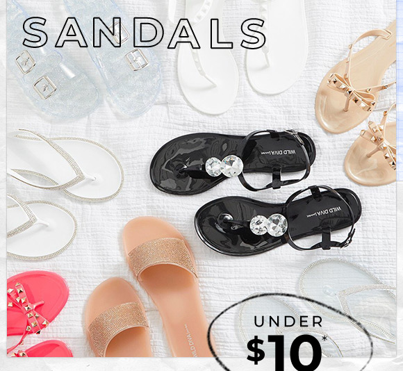 sandals under 10