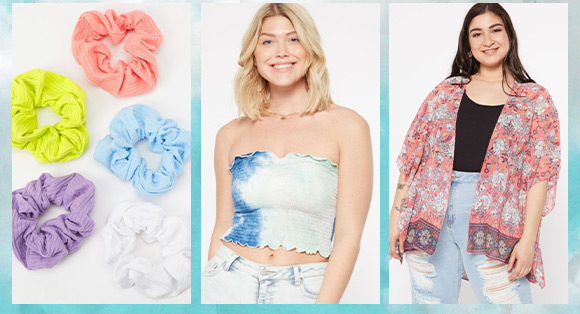 scrunchies girls tube tops and plus kimonos