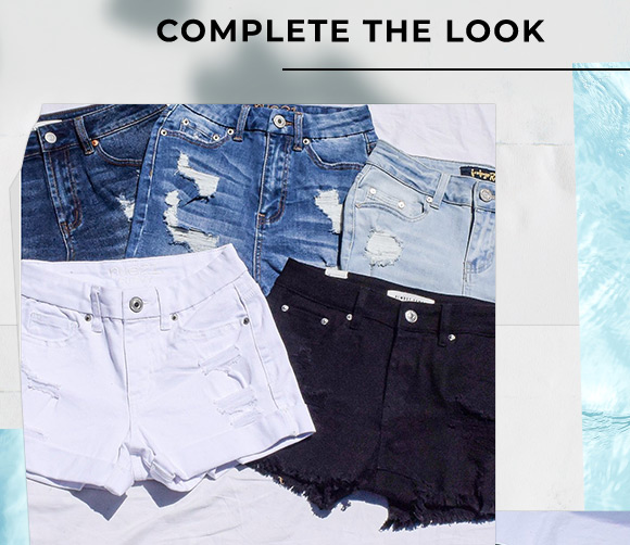 shop girls denim shorts