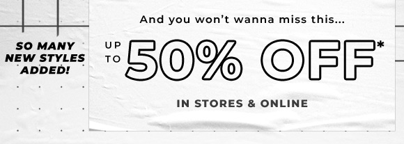 up to 50% off