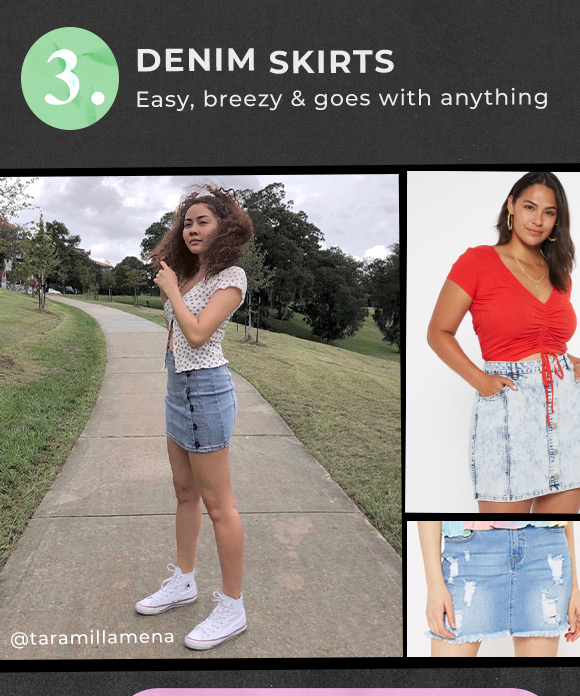 denim skirts