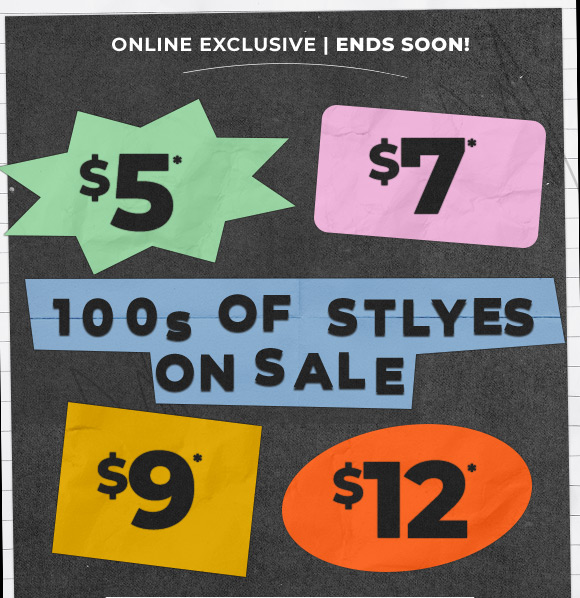 100s of sales on sale