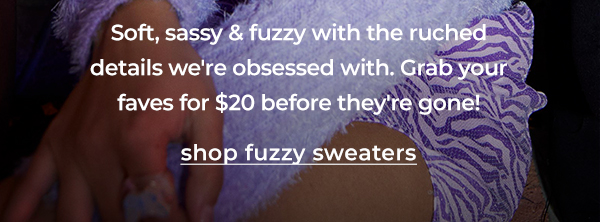 shop fuzzy sweaters