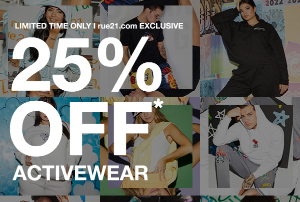 25 off active wear