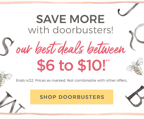 Save more with doorbusters!