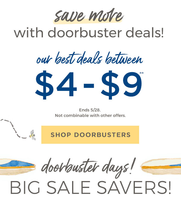 save more with doorbuster deals!