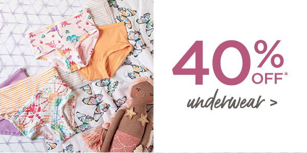 40% off Underwear!