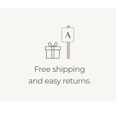 Free shipping and easy returns.