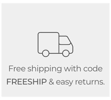 B Free shipping with code FREESHIP easy returns. 