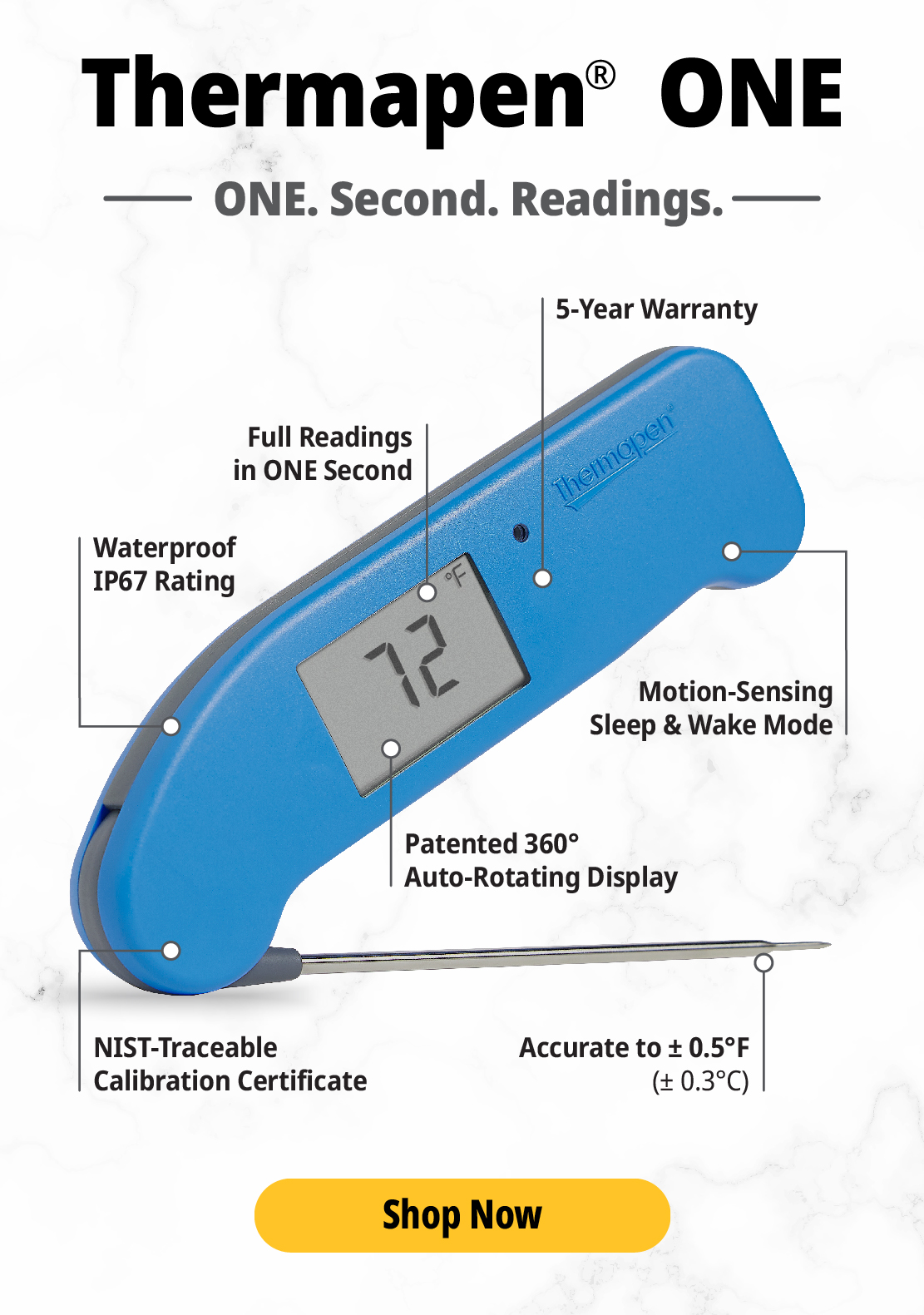 Thermapen® ONE  Features 