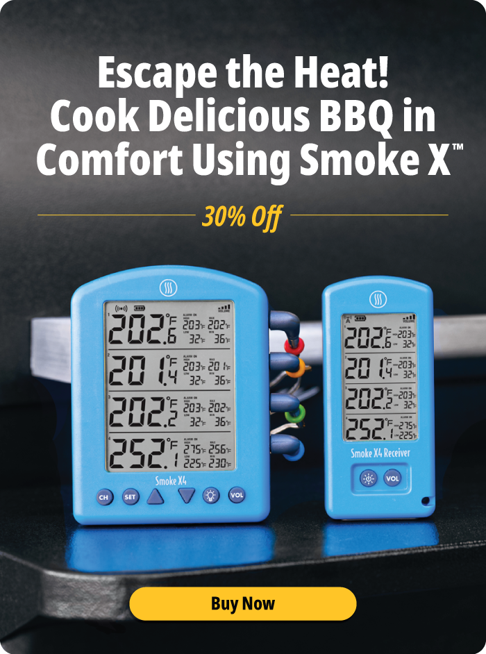 ThermoWorks Smoke X2 Long-Range 2-Channel Wireless BBQ Alarm Thermometer - Blue