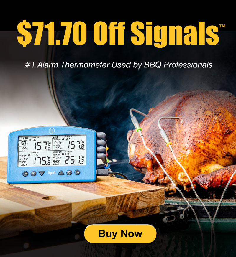 ThermoWorks Signals 4-Channel BBQ Alarm Thermometer with Wi-Fi and Bluetooth  Wireless Technology