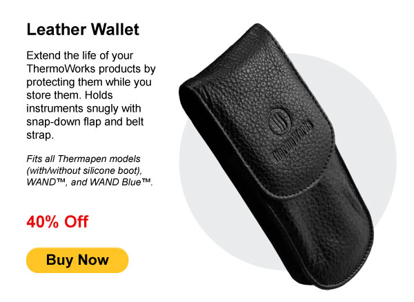Leather Wallet for Thermapen, WAND, and More