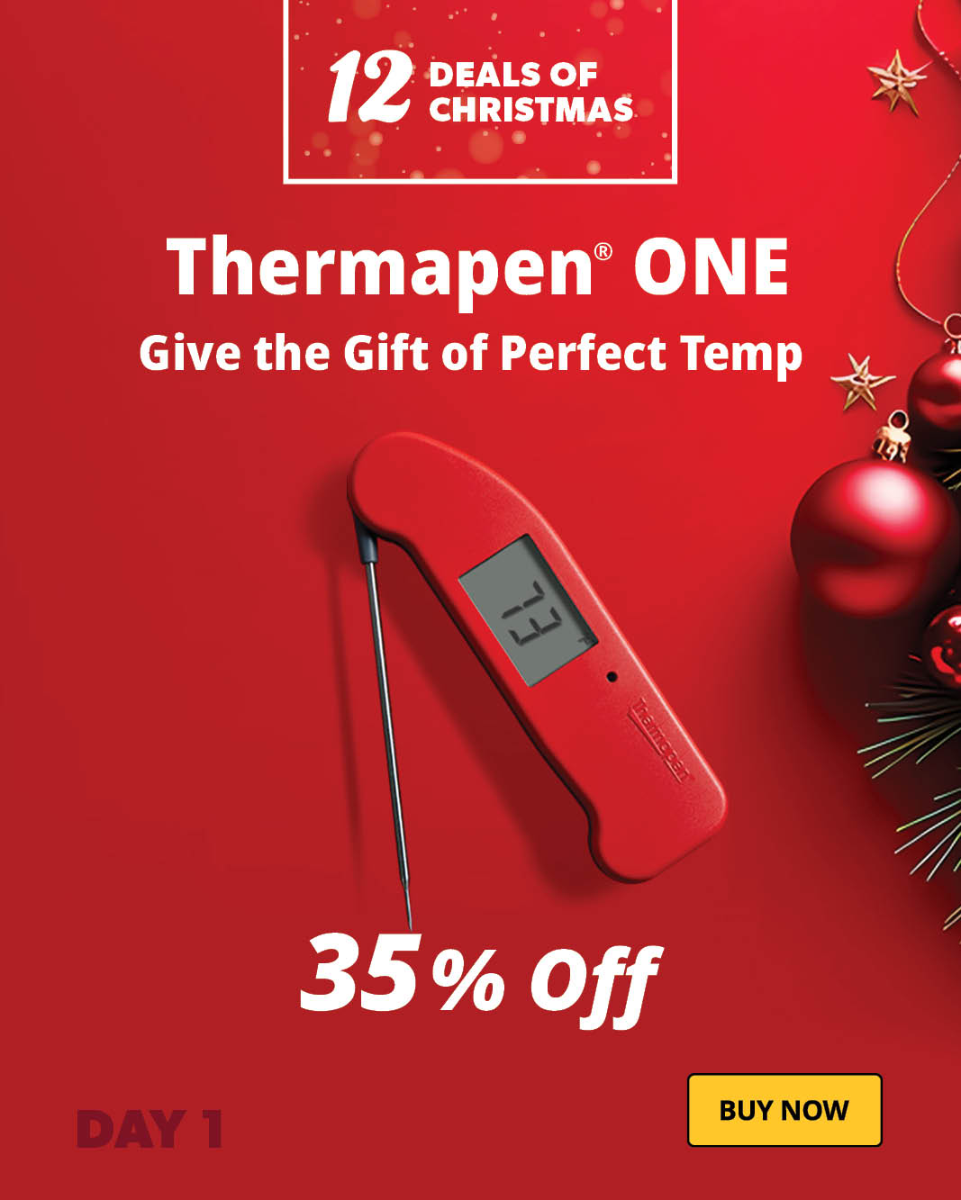 Thermoworks Thermapen One RED Color Model THS-235-477, was 99$ - SALE OFF