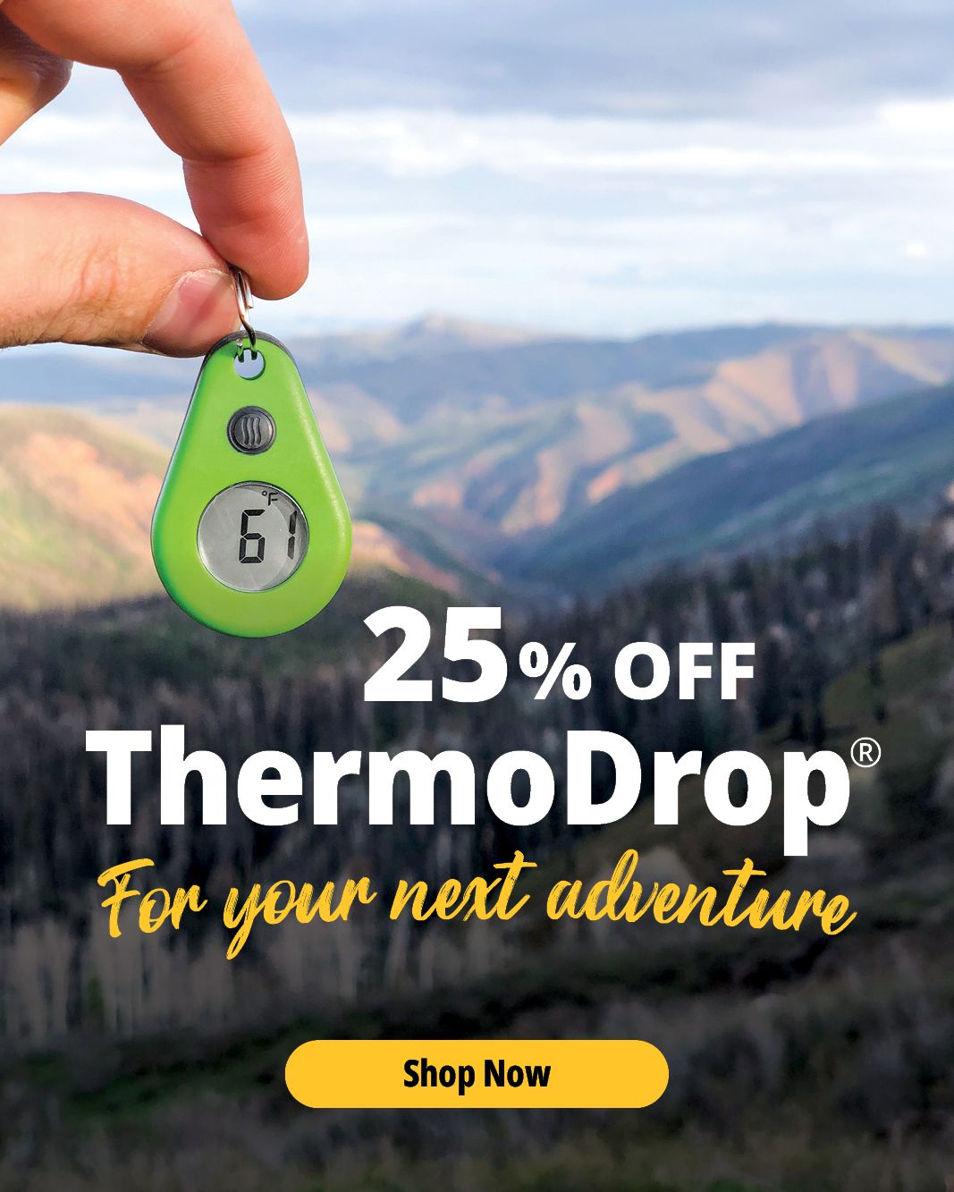 Gear talk: ThermoDrop zipper-pull thermometer