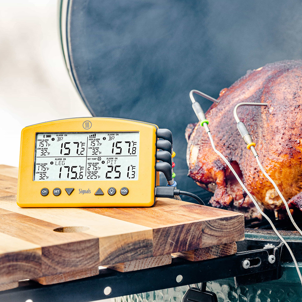 ThermoWorks Signals 4-Channel BBQ Alarm Thermometer with Wi-Fi and Bluetooth  Wireless Technology