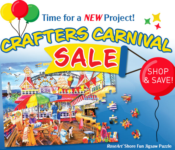 Time for a NEW Project! CRAFTERS CARNIVAL SALE - RoseArt® Shore Fun Jigsaw Puzzle - SHOP & SAVE! Time for a Project! RoseArt Shore Fun Jigsaw Puzzle 