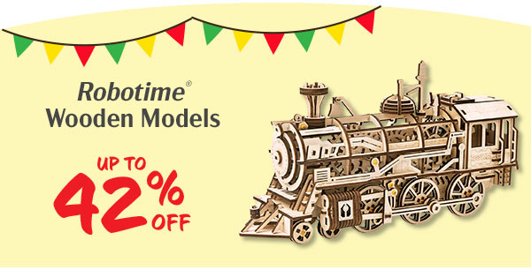 Robotime® Wooden Models - UP TO 42% OFF W Robotime Wooden Models 