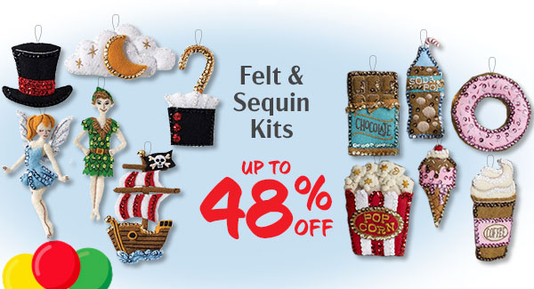 Felt & Sequin Kits - UP TO 48% OFF  l k @ Felt o Sequin Kits : 1 a8 