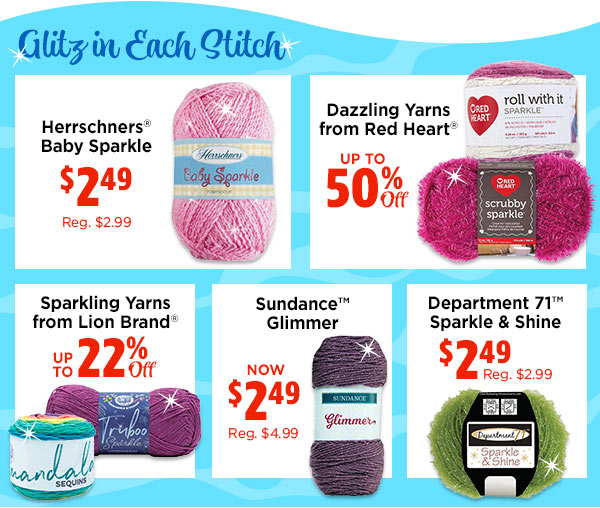 Bring on the Bling! Save up to 52% on sparkling crafts. - Herrschners