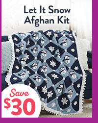 Let It Snow Afghan Kit - Save $30