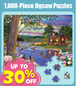 1,000-Piece Jigsaw Puzzles - UP TO 30% OFF
