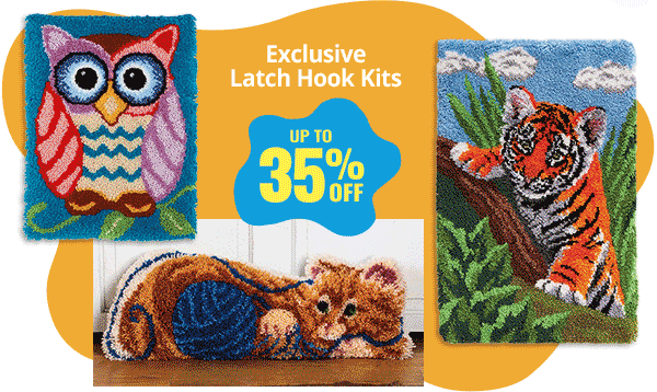 Exclusive Latch Hook Kits UP TO 35% OFF