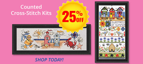 Counted Cross-Stitch Kits, 25% OFF - SHOP TODAY!