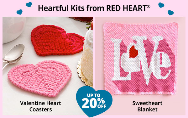 Red Heart Sweetheart Blanket Crochet Yarn Kit