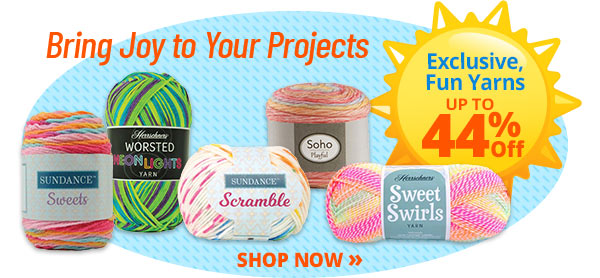 Bring Joy to Your Projects - Exclusive, Fun Yarns UP TO 44% Off - SHOP NOW