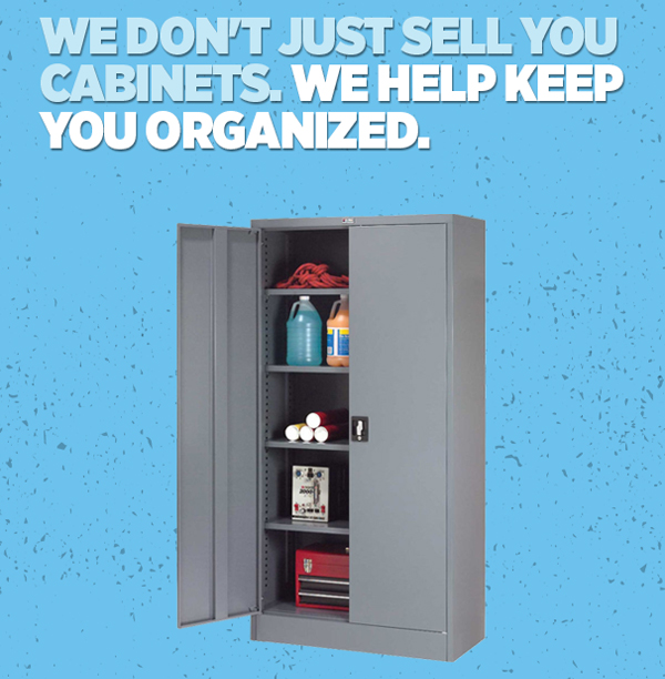 We Don't Just Sell You Cabinets. We Help Keep You Organized.