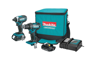 Makita® 18V Compact Lithium-Ion Cordless 2-Piece Combo Kit