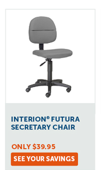 Interion® Futura Secretary Chair - See Your Savings