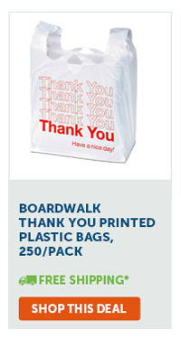 Thank You Printed Plastic Bags, 250/Pack | Free Shipping* - Shop This Deal