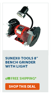 Sunex® Tools 8" Bench Grinder with Light | Free Shipping* - Shop This Deal