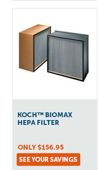 Koch™ BioMAX HEPA Filter | Only $156.95 - See Your Savings