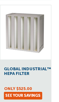 Global Industrial™ HEPA Filter | Only $525.00 - See Your Savings