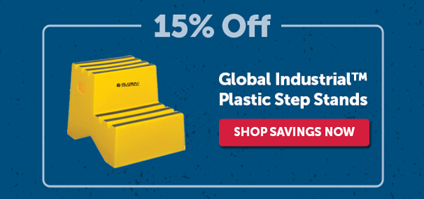 15% Off Global Industrial™ Plastic Step Stands - Shop Savings Now