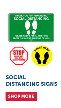 Social Distancing Signs - Shop More