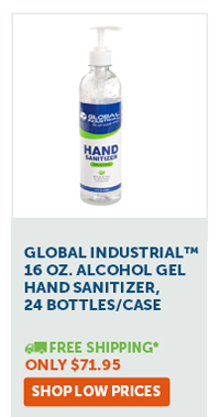 Global Industrial™ 16 oz. Alcohol Gel Hand Sanitizer, 24 Bottles/Case - Shop Low Prices