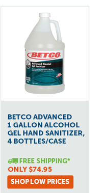 Betco Advanced 1 Gallon Alcohol Gel Hand Sanitizer, 4 Bottles/Case - Shop Low Prices