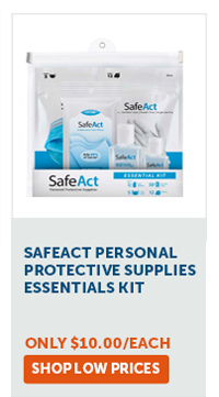 SafeAct Personal Protective Supplies Essentials Kit - Shop Low Prices