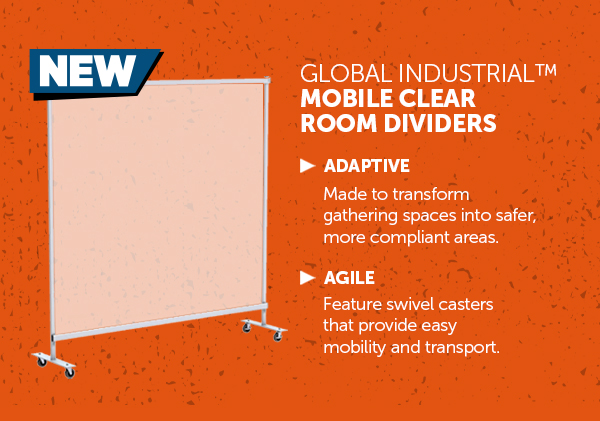 NEW | Global Industrial™ Mobile Clear Room Dividers