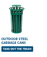 Outdoor Steel Garbage Cans - Take Out The Trash