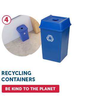 4. Recycling Containers - Be Kind To The Planet