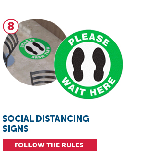 8. Social Distancing Signs - Follow The Rules