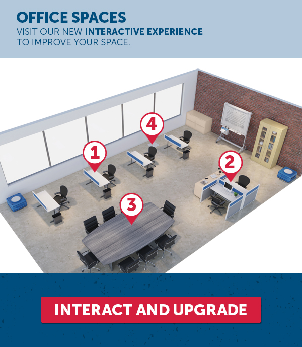 Office Spaces | Visit Our New Interactive Experience To Improve Your Space - Interact And Upgrade