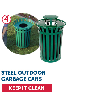 Steel Outdoor Garbage Cans - Keep It Clean