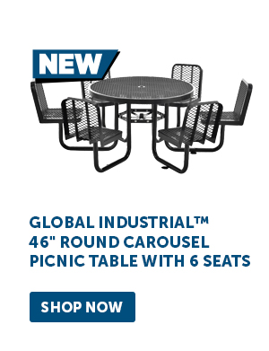 Global Industrial™ 46" Round Carousel Picnic Table with 6 Seats - Shop Now